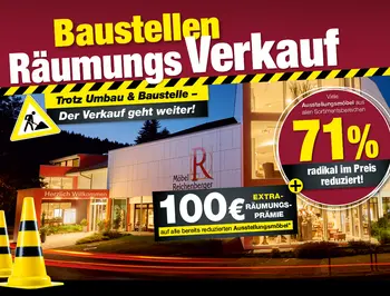 Baustellen Räumungsverkauf